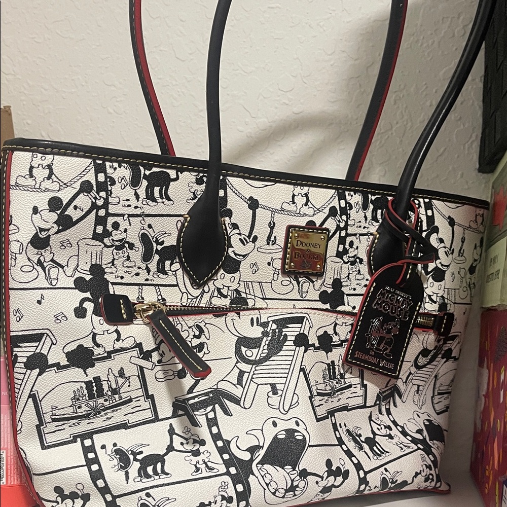 Dooney & Bourke Black and White Disney Tote